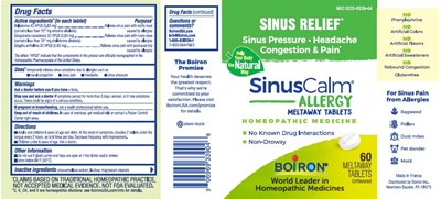 Label (Sinuscalm Allergy Tabs 60 Etu.1ht2 0722)